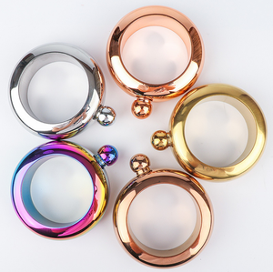 2019 vendita calda In Acciaio Inox Portatile 3.5 oz Hip Flask Holder Bere Alcool Del Braccialetto Del Braccialetto - Product Image 5