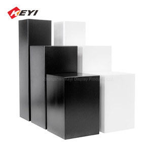 Highly Recommended Custom Black and White <strong>Plinth</strong> Pedestal / <strong>Wood</strong> <strong>Plinth</strong> - Product Image 1