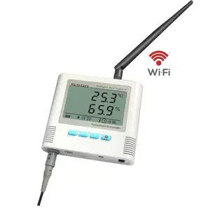 S500-GPRS-WiFi PT100温度レコーダー、0.5クラスの精度データロガー産業倉庫用熱湿度計