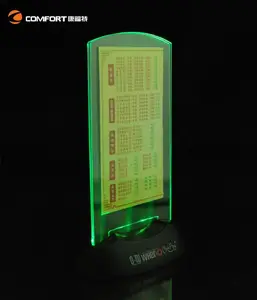 2017 licht up menu stand led tafel tent teken