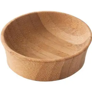 Eco-friendly Bamboo Wood Round Calabash Serving / Salad Bowl