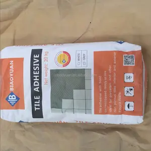 Cement based floor tile adhesive for wall installations of ceramic tiles