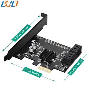 4 cổng <span class=keywords><strong>SATA</strong></span> 3.0 7pin kết nối để <span class=keywords><strong>PCI</strong></span> Express X1 <span class=keywords><strong>PCI</strong></span>-<span class=keywords><strong>E</strong></span> 1X Adapter mở rộng thẻ 6gbps 88se9215 cho ổ đĩa cứng - Product Image 3