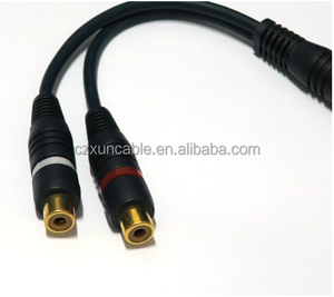 Bxon 20 см аудио-и видеокабель RCA Y splitter 1 штекер на 2 гнезда кабель Шнур - Product Image 3