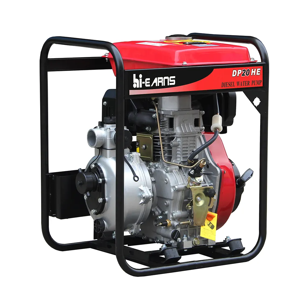 DP20HE 2inch high pressure diesel irrigation electric water pump with 186 10hp diesel engine