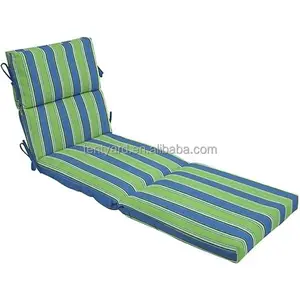 Waterproof polyester pool chaise lounger patio cushion lounge chair cover