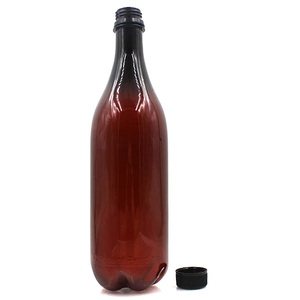 Custom PET Long Neck 750ml 25oz Amber Whiskey Vodka Beer <strong>Wine</strong> Liquor Champagne Spirit <strong>Plastic</strong> <strong>Bottle</strong> - Product Image 3