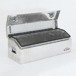 Caja de Herramientas para remolque y camioneta, tapa superior de aluminio, resistente al agua - Product Image 1