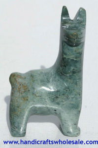 Fabriqué à la main alpaga Animal Figurine Mini Jade Sculpture sur pierre Unique nouveauté Arts Statue cadeau - Product Image 2