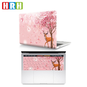 2 in 1 Cherry Blossom Plastic Case Custom Laptop Case Pu and Silicone Keyboard Protector for <span class=keywords><strong>Mac</strong></span> Pro Touch Bar A2179 - Product Image 2