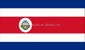 Günstige lager 3 * 5ft 100% polyester <span class=keywords><strong>Costa</strong></span> <span class=keywords><strong>Rica</strong></span> nationalen fahnen - Product Image 2