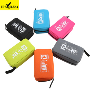 Travelsky Personalizzato multi funzione pianura cosmetico hanging articoli da toilette borsa da viaggio - Product Image 6