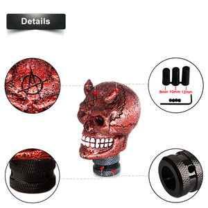 Jdm Racing Văn Hóa Phổ anarch Hộp Sọ Bánh Quỷ Đầu Shift Núm Xe Hướng Dẫn Sử Dụng Thanh - Product Image 2