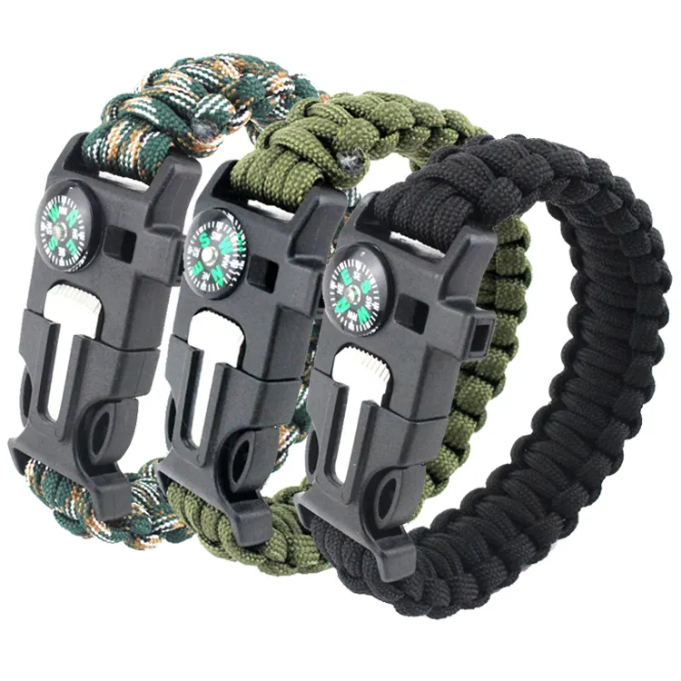 Nhà Sản Xuất Bán Buôn 550 Paracord Survival Bracelet Với Logo