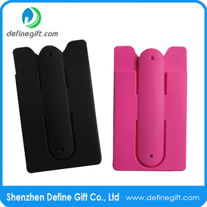 <span class=keywords><strong>Porte</strong></span>-cartes collant en silicone avec logo personnalisé pour téléphone portable - Product Image 4