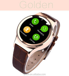 2016 À <span class=keywords><strong>La</strong></span> Mode Forme Ronde Soins de Santé Bluetooth Montre <span class=keywords><strong>Smart</strong></span> <span class=keywords><strong>Watch</strong></span> avec Moniteur de Fréquence Cardiaque - Product Image 2