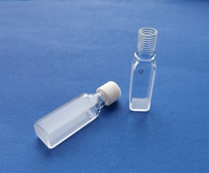 Cubeta de Cuarzo de 2mm 5mm 10mm con Trayectoria de Luz de 2 o 4 Lados Ópticos y Tapa de Rosca de PTFE - Product Image 1