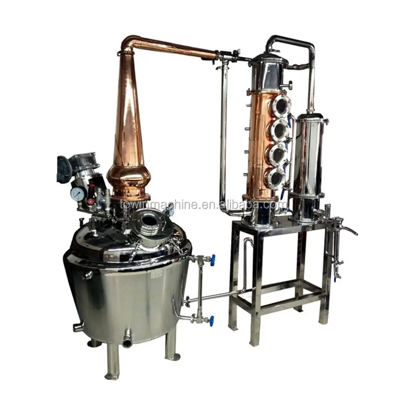 Hot-Bán 500L Cột Đồng Rượu Chưng Cất Chưng Cất Nồi Vodka Vẫn Chưng Cất Thiết Bị