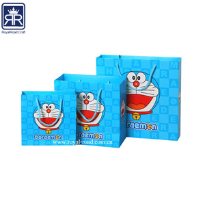 Bolsa de regalo para niños de dibujos animados de Doraemon, papel recubierto para embalaje de regalo de velas - Product Image 1
