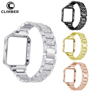 2018 Classic lujo Bling rhinestone diamante pulsera de acero inoxidable para <span class=keywords><strong>Fitbit</strong></span> <span class=keywords><strong>Blaze</strong></span> <span class=keywords><strong>reloj</strong></span> de <span class=keywords><strong>correa</strong></span> - Product Image 1