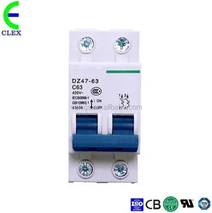 Professional cirucit breaker manufacturer MCB 2p 1~63a best price list for miniature type mcb