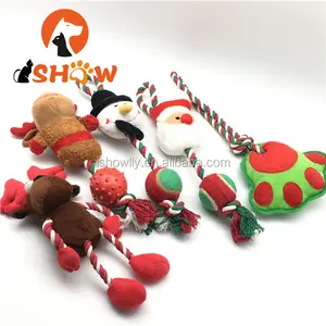 स्वाभाविक रूप से पर्यावरण के अनुकूल Chewable कुत्ते रस्सी खिलौना पालतू रस्सी और प्लास्टिक कुत्ते खिलौना/क्रिसमस पालतू खिलौने