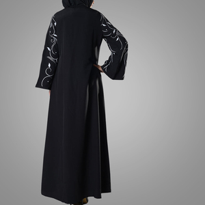 Venta al por mayor <span class=keywords><strong>de</strong></span> moda islámica Abaya <span class=keywords><strong>Mimi</strong></span> frente abierto bordado Kimono Jilbab Pakistán Jalabiya Maxi Vestido <span class=keywords><strong>de</strong></span> manga larga - Product Image 3