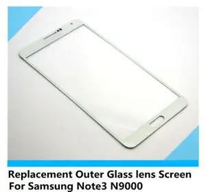 Pantalla de la lente de cristal externa de repuesto para Samsung Nota 3 a prueba de agua