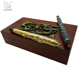 TTX ensemble de stylos cadeaux de haute qualité, pointe <span class=keywords><strong>suisse</strong></span>, stylo à roulettes, ensemble de stylos cadeaux Dragon - Product Image 1