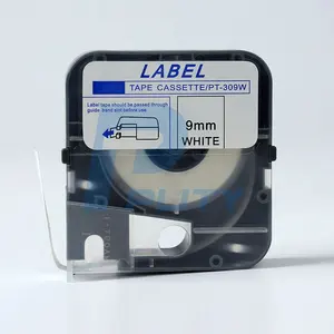 PUTY 9mm * 8m compatible Max cinta cassette LM-TP309W max Letatwin LM-370A/370E LM-380A/380E LM-390