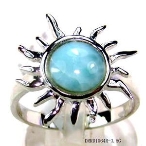 Anello Naturale <span class=keywords><strong>in</strong></span> Larimar Dominicano con Sole, <span class=keywords><strong>in</strong></span> <span class=keywords><strong>Argento</strong></span> Sterling S925, <span class=keywords><strong>Gioielli</strong></span> <span class=keywords><strong>Artigianali</strong></span> di Lusso da Donna, Vendita all'Ingrosso - Product Image 2