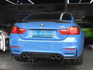 Difusor Trasero de Fibra de Carbono Estilo V para <span class=keywords><strong>BMW</strong></span> F80 M3 4 Puertas F82 M4 2 Puertas 2014-2018 - Product Image 4