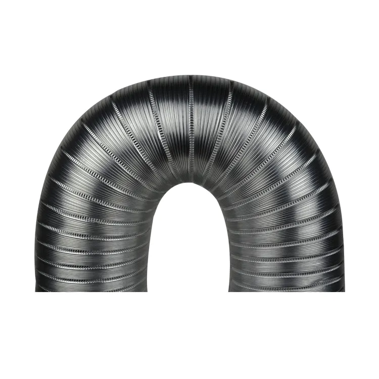 Conducto de aire flexible de acero inoxidable semirrígido, suministro directo de fábrica, 4m