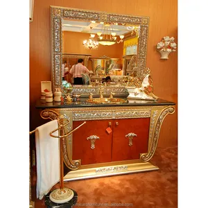 Nuovo modello di buon prezzo antico reale barocco in legno lavabo a mano per il <span class=keywords><strong>bagno</strong></span> - Product Image 1