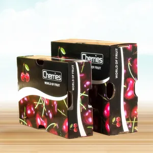 De fruta cereza caja de papel