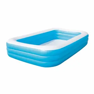 Bestway 54009豪华蓝色矩形家庭游泳池3.05m * 1.83m * 56厘米充气游泳池
