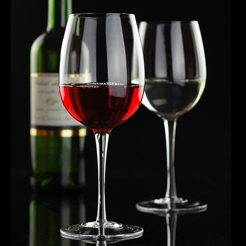 Haonai 750ml giant glass jumbo wine glass hold 1 bottle of wine, machine made crystal wine glass