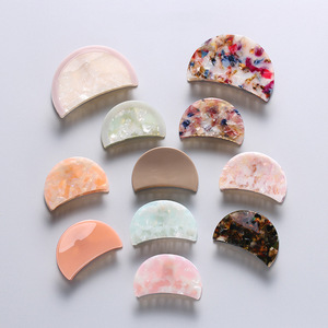 CLARMER-accesorios para el cabello personalizados para mujer, diseño Simple, de alta calidad, plástico acrílico, ácido acético, garras para el cabello, 2019 - Product Image 1