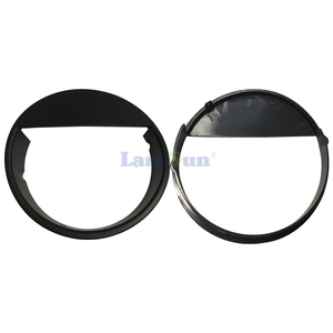 T088 black ABS angry-bird headlight cover trim for Jeep Wrangler TJ 1997-2006 - Product Image 1