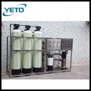 1 T/H trois pvc réservoir un stade ro équipements de purification de traitement de l'eau pour l'eau potable usine