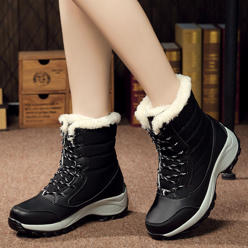 Ankle Boots Waterproof Womens Snow Boots Size Snow Boots Plush