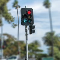Feux de circulation verts et rouges ODM à vendre, 4 à 5 voies, télécommande, panneaux routiers, feux de signalisation LED, feux d'arrêt