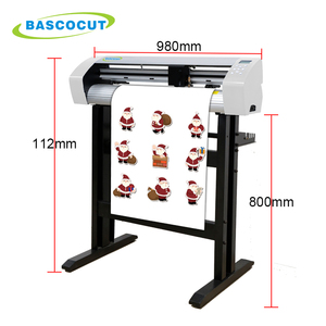 Bascocut trình điều khiển USB 2000g lực cắt sticker máy cắt decal/680mm servo động cơ máy cắt decal - Product Image 4