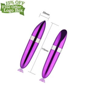 Scatola personalizzata gratuita massaggiatore giocattolo elettrico per adulti massaggio anale Stick Av Bullet Mini uomini rossetto clitoride G-Spot vibratore - Product Image 5