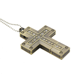 New tùy chỉnh công suất Jesus thẻ chéo kim loại bền USB Flash Drive với USB 2.0 & 3.0 giao diện - Product Image 5