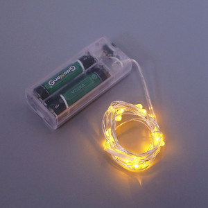 <span class=keywords><strong>Guirlande</strong></span> lumineuse de Noël en fil de cuivre avec 10 <span class=keywords><strong>LED</strong></span>, alimentée par 2 piles AA - Product Image 2