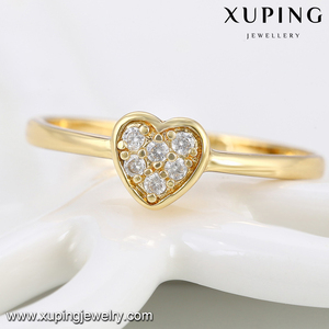 <span class=keywords><strong>Anello</strong></span> a Forma di <span class=keywords><strong>Cuore</strong></span> in Oro 11528 2016, Ultimi Modelli di Anelli in Oro per Ragazze - Product Image 3