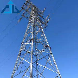 Torre de alambre de acero de celosía galvanizada en caliente personalizada de alta calidad