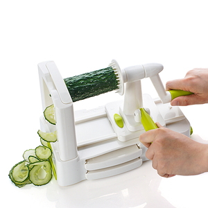 Cortador en Espiral Multiusos 5 en 1 de Plástico Ecológico para Cocina - Espiralizador de Verduras Grueso y Delgado con Cortador en Espiral y en Rollo - Product Image 5
