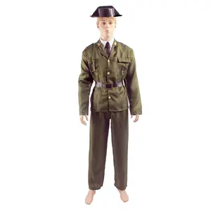 Fabriek Direct Te Koop Goedkope Hot Party Groen Militair Uniform Voor Kostuum Partij